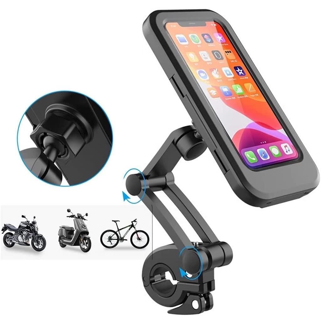 NGenEV Universal 360° Rotation Bike Waterproof Phone Holder – Secure & Shockproof Mount