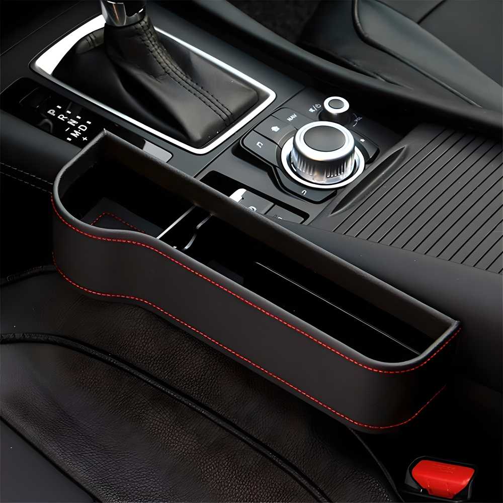 NGenEV Seat Pockets PU Leather Car Console Organizer – Stylish & Functional Storage